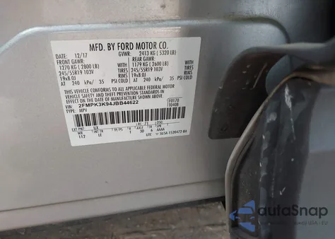 2018 Ford Edge Titanium из США, поврежденный, VIN 2FMPK3K94JBB44622